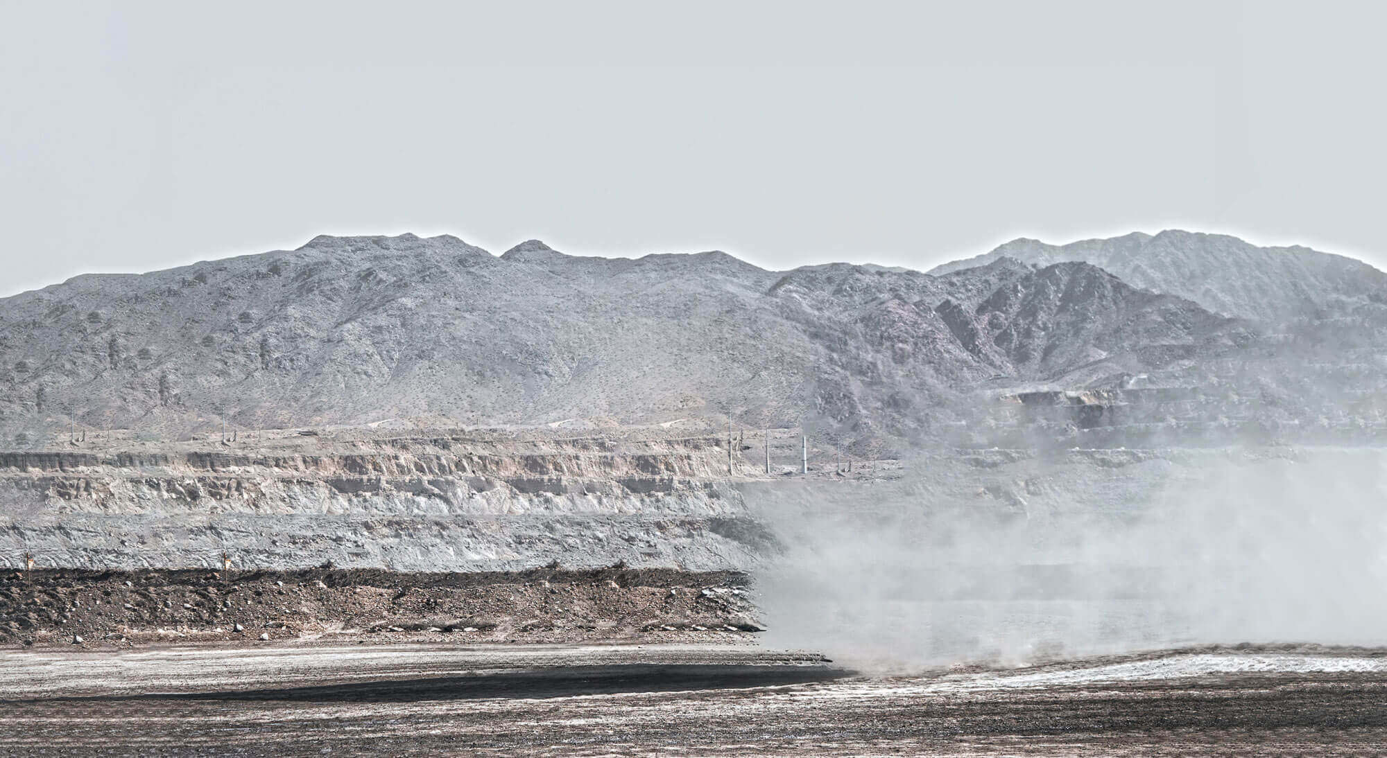 background of a quarry